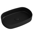 Photo: INFINITY OVAL Countertop washbasin, 55x36 cm, matt black