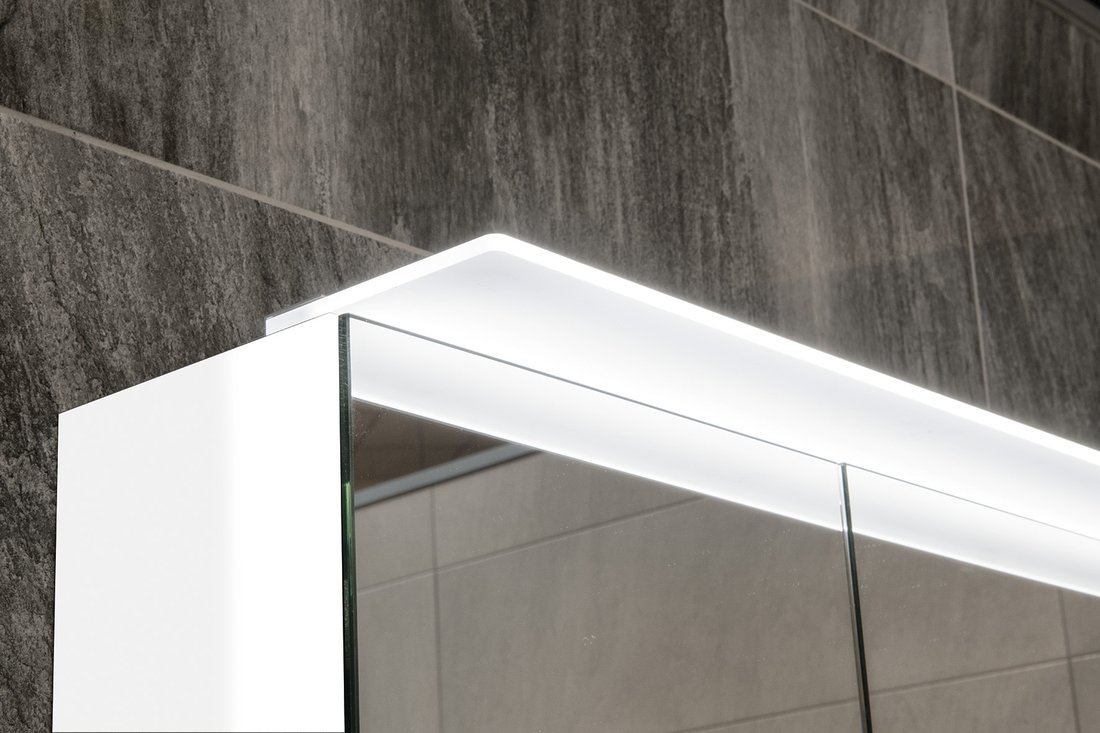 Sapho LINEX galerka s LED osvětlením, 80x70x15cm, bílá LX080-0030