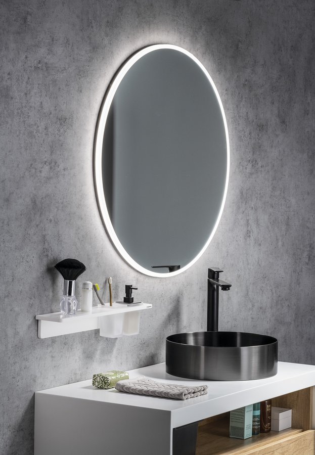 Sapho VISO kulaté zrcadlo s LED osvětlením ø 60cm VS060