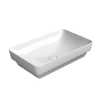 Photo: PURA counter top ceramic washbasin 60x38cm, white ExtraGlaze