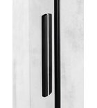 Photo: ALTIS LINE BLACK Sliding Shower Door 1370-1410mm, (H) 2000mm, clear glass