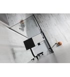 Photo: ALTIS LINE BLACK ścianka boczna 800mm, szkło czyste, wysokość 2000mm, szkło czyste