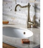 Photo: Metal Washbasin Overflow Cover, bronze