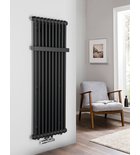 Photo: FEDE bathroom radiator 1500x490 mm, 10 segments, black matt