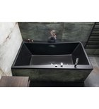 Photo: QUEST rechteckige Badewanne 190x100x49cm, Schwarz matt