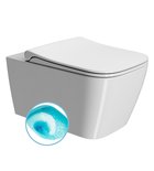 Photo: NUBES závěsná WC mísa, Swirlflush, 55x35 cm, bílá ExtraGlaze