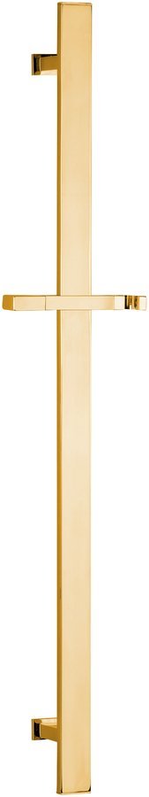 Sprchová tyč, posuvný držák, hranatá, 700 mm, zlato SC417
