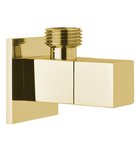 Photo: Angle Valve with rosette, square, 1/2"x 3/8", gold