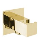 Photo: Handshower Holder square, fixed, with shower outlet, gold