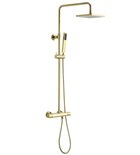 Photo: DAKAR telescopic Shower Panel with Thermostatic Mixer Tap, gold