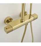 Photo: DAKAR Telescopic Shower Panel with Thermostatic Mixer Tap, gold