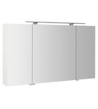 Photo: MIRRÓ mirror cabinet incl. LED light, 3x doors, 120x70x16cm, white