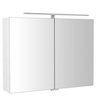 Photo: RIWA mirror cabinet incl. LED light, 81x70x17cm, glossy white