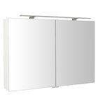 Photo: RIWA mirror cabinet incl. LED light, 101x70x17cm, glossy white