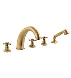 Photo: ANTEA Deck Mounted 5 Hole Mixer Tap, bronze