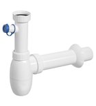 Photo: Kitchen sink trap 6/4", DN50, white