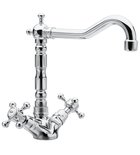 Photo: ANTEA Washbasin Mixer Tap with Pop Up Waste and Retro Spout, chrome