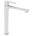 Photo: PAX high basin mixer without pop up waste, extended spout, white matt