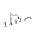 Photo: ANTEA Deck Mounted 5 Hole Mixer Tap with Retro Spout , chrome