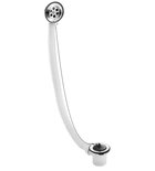 Photo: Bath set with stopper on chain, (L) 700mm, 6/4", stainless steel
