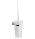 Photo: MIDA Wall Hung Toilet Brush/Holder, chrome/frosted glass
