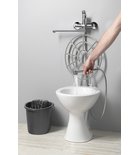 Photo: Free-standing ceramic Bucket sink with grate 36x47 cm, P-trap, white