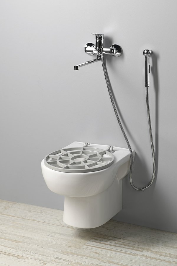 LECICO Výlevka keramická závěsná s roštem 36x52cm, bílá VKZ02