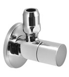 Photo: Corner valve with nut, round, 1/2"x 3/8", chrome