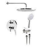 Photo: LUKA Concealed Shower Set with a single lever Mixer Tap, 2 Outlets, Chrome