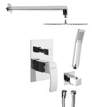 Photo: GINKO Concealed Shower Set with a single lever Mixer Tap, 2 Outlets, Chrome
