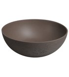 Photo: FORMIGO top counter concrete washbasin, Ø 39 cm, dark brown