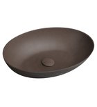 Photo: FORMIGO top counter concrete washbasin, 60x40 cm, dark brown