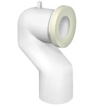 Photo: Toilet Connector dia 110mm - bend 90°, Offset, ABS/white