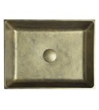 Photo: FORMIGO umywalka betonowa nablatowa z odpływem, 47,5x36,5 cm, złoty