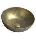 Photo: FORMIGO umywalka betonowa nablatowa, Ø 39 cm, złoty