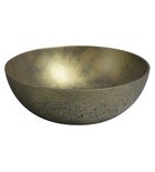 Photo: FORMIGO umywalka betonowa nablatowa, Ø 39 cm, złoty