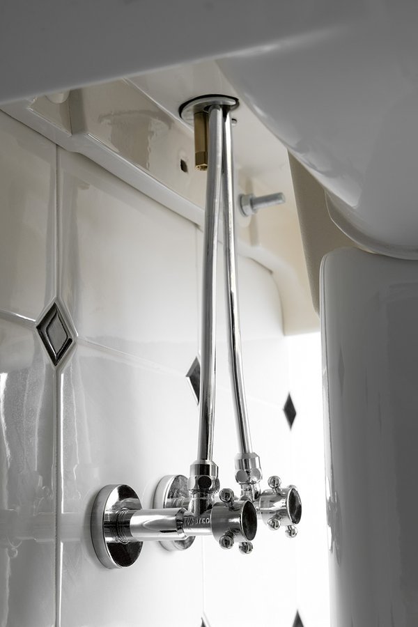 Sapho Pevná připojovací trubka 10mm-M10x1, 30 cm, chrom TUB31