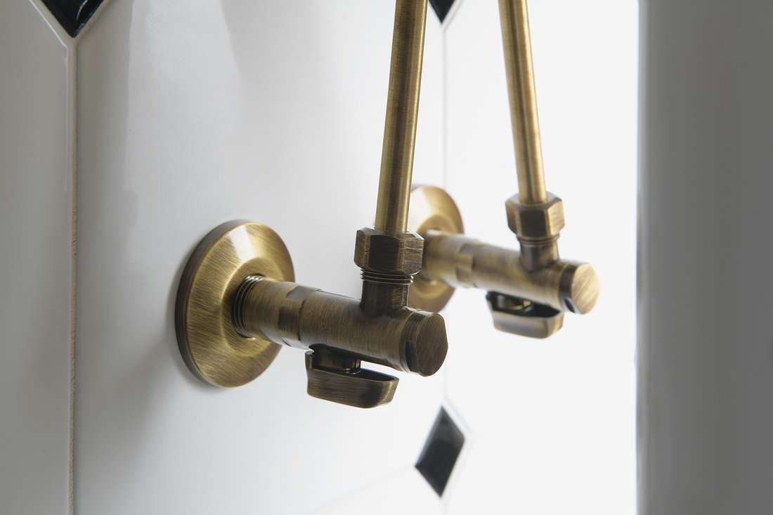 Sapho Pevná připojovací trubka 10mm-M10x1, 30 cm, bronz TUB36