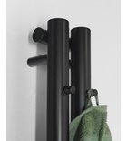 Photo: PILON bathroom radiator 122x1800 mm, with 2 Hooks, black matt