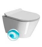 Photo: KUBE X závesná WC misa, Swirlflush, 36x50 cm, biela ExtraGlaze