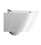 Photo: KUBE X závesná WC misa, Swirlflush, 36x50 cm, biela ExtraGlaze