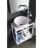 Photo: CREST console under washbasin 39,5x45x21,7cm, white matt