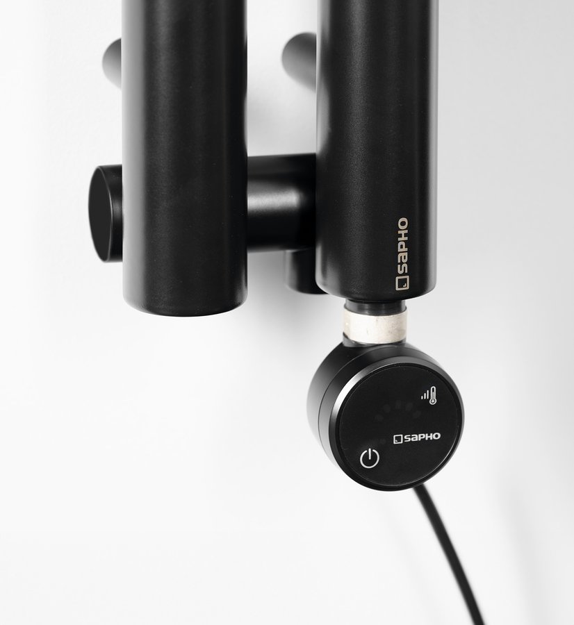 Sapho MOA topná tyč s termostatem a bluetooth, 600 W, černá MOA-B-600