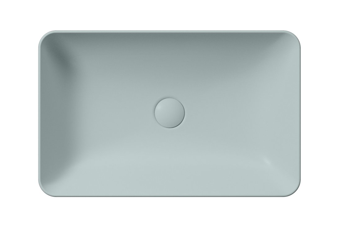 GSI NUBES keramické umyvadlo na desku 60x38cm, ghiaccio mat 903615