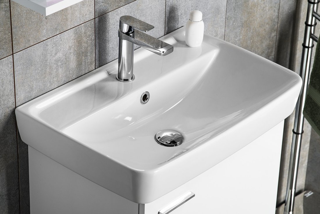 Aqualine DURU keramické umyvadlo 60x40cm, bílá TU0351