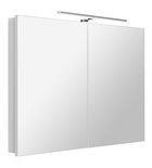 Photo: GRETA mirror cabinet incl. LED light, 101x70x14cm, white matt