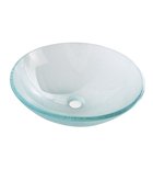 Photo: ICE sklenené umývadlo na dosku priemer 42cm, číre s&nbsp;pieskovaním