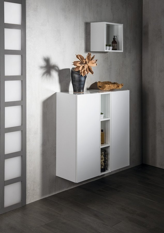 Sapho ESPACE skříňka 35x94x32cm, 1x dvířka, levá/pravá, bílá mat ESC530-3131