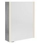 Photo: ALIX Mirror cabinet with LED lighting 56x70x17,5cm, left/right, silver oak