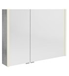 Photo: ALIX Mirror cabinet with LED lighting 96x70x17,5cm, silver oak
